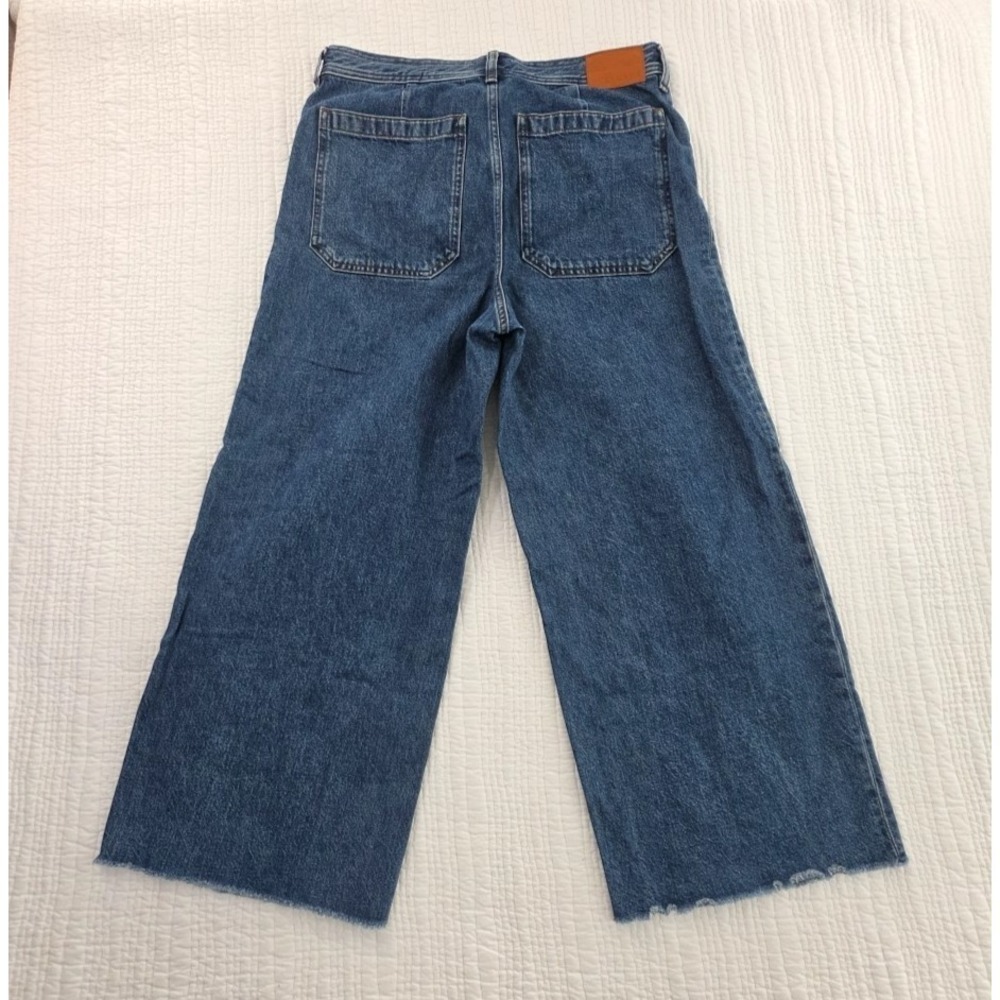 Everlane The Mariner Jean Med Blue Wash Denim Jeans Size 31R Cropped High Rise - Picture 2 of 16